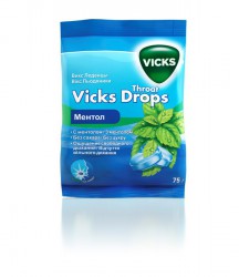 Леденцы Vicks ментол 75 г