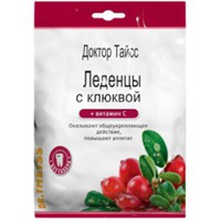 Леденцы Доктор Тайсс с клюквой и витамином С 50 г