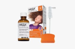 Средство Нюда педикулицидное в комплекте с расческой и насадкой-распылителем 50 мл