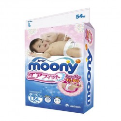 Подгузники 54 шт. Moony 9-14 кг р. L