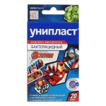 Лейкопластырь, Унипласт 20 шт Марвэл набор